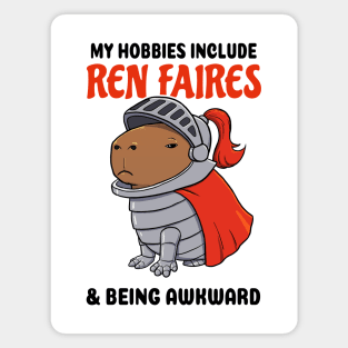 My hobbies include Ren Faires and being awkward Capybara Magnet